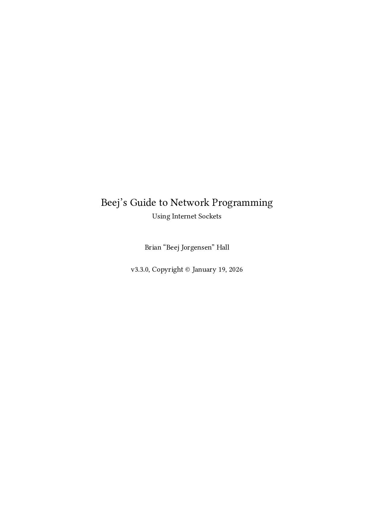 beejs guide to network programming
